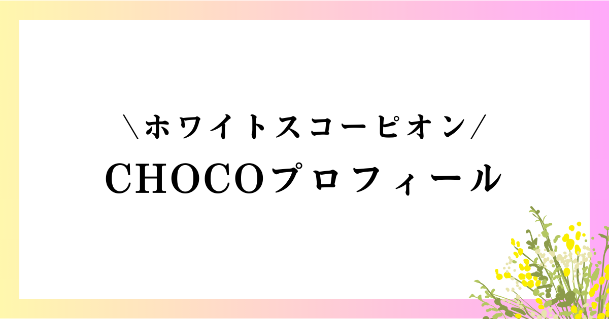 ホワイトスコーピオンのCHOCO（チョコ）の本名や年齢は？身長や高校などのwikiプロフィールやグラビアを徹底解説！